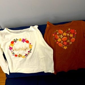 2 l/s AUTUMN:/THANKSGIVING themed tops